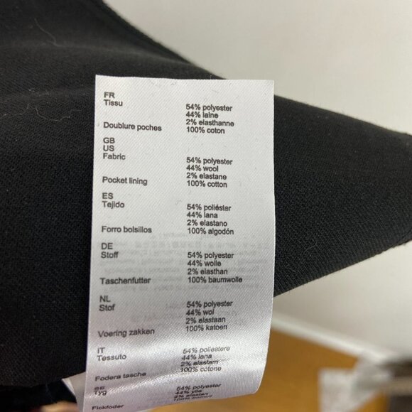 Nwt Maje Paris Jumpsuit Cold Shoulder Size 34 or XS Black Pockets Minimalist New - Picture 11 of 14